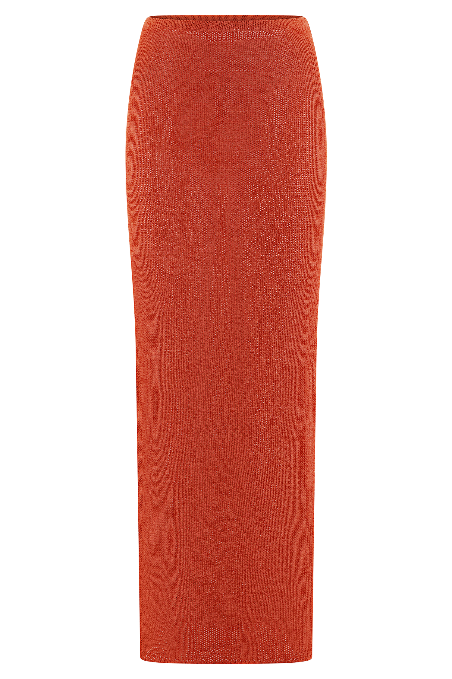 Reagan Knit Maxi Skirt - Orange