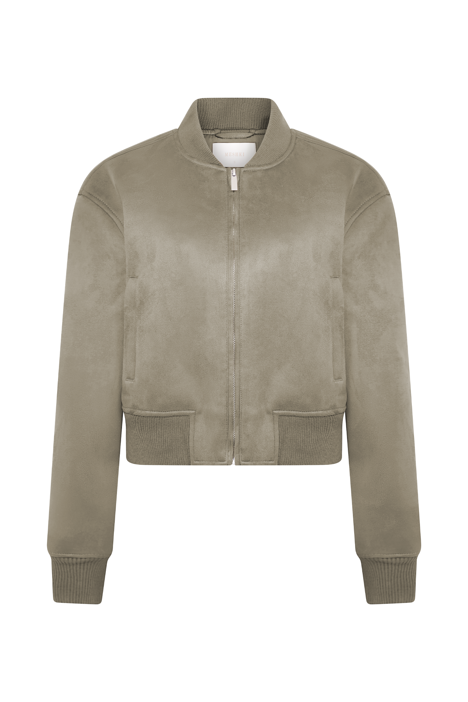 Rudy Suede Bomber Jacket - Sand