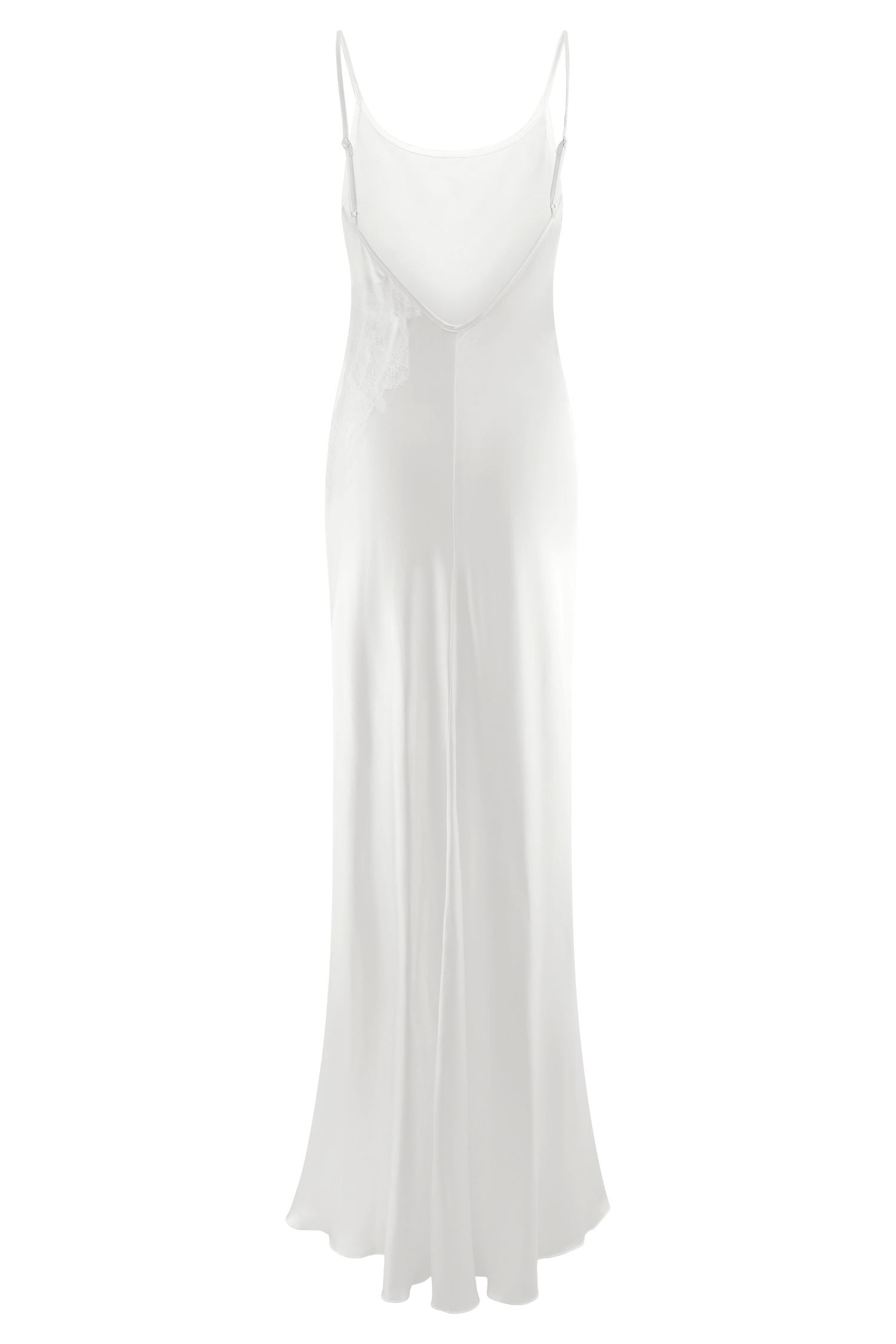 Saylor Satin Slip Maxi Dress - Ivory