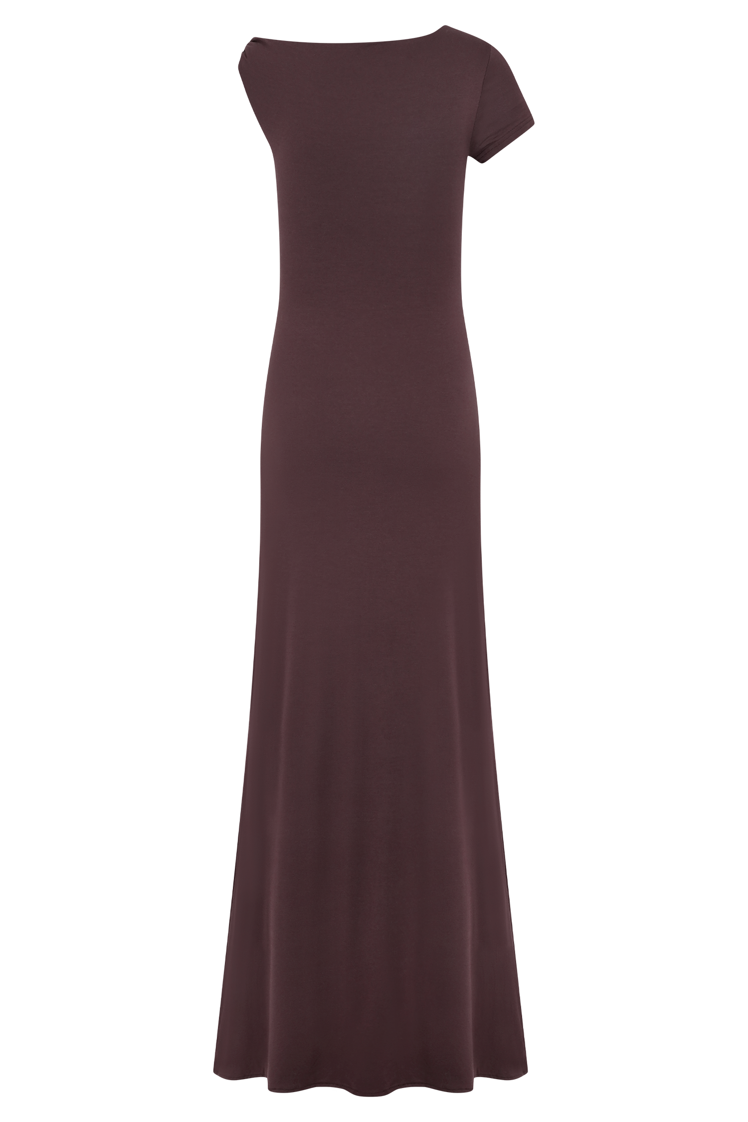 Tamsin Short Sleeve Modal Maxi Dress - Mahogany